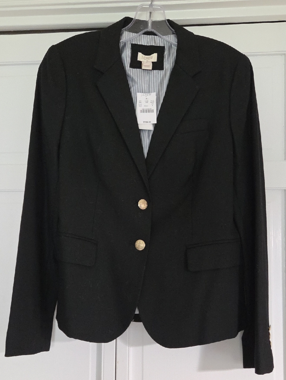 J. Crew Women’s Navy Blazer With Gold Buttons